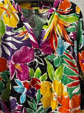 Ralph Lauren Multicolor Tropical Floral Shirt
